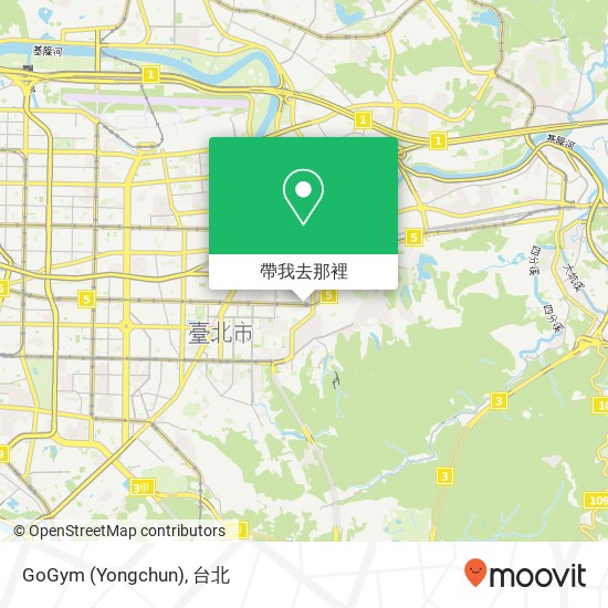 GoGym (Yongchun)地圖