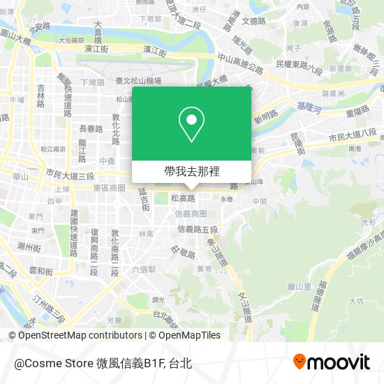 @Cosme Store 微風信義B1F地圖