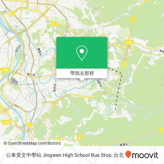 公車景文中學站 Jingwen High School Bus Stop地圖