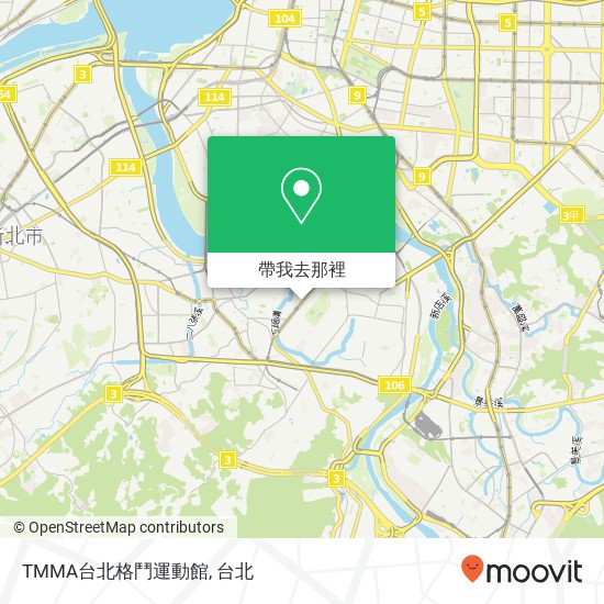 TMMA台北格鬥運動館地圖