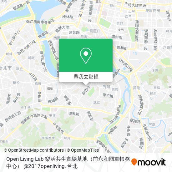 Open Living Lab 樂活共生實驗基地（前永和國軍帳務中心） @2017openliving地圖