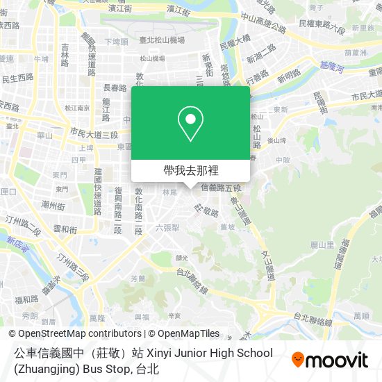 公車信義國中（莊敬）站 Xinyi Junior High School (Zhuangjing) Bus Stop地圖