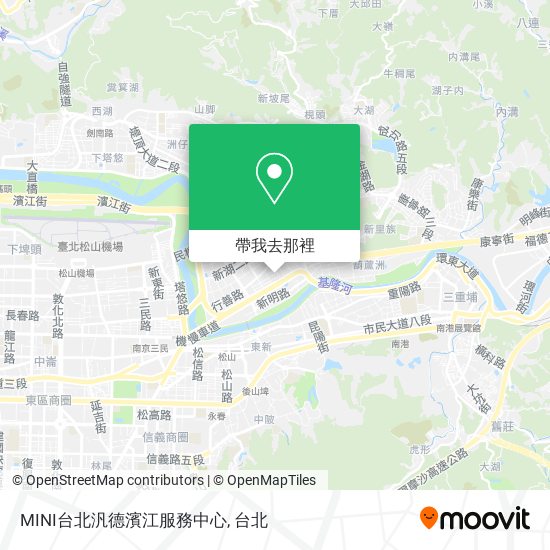 MINI台北汎德濱江服務中心地圖