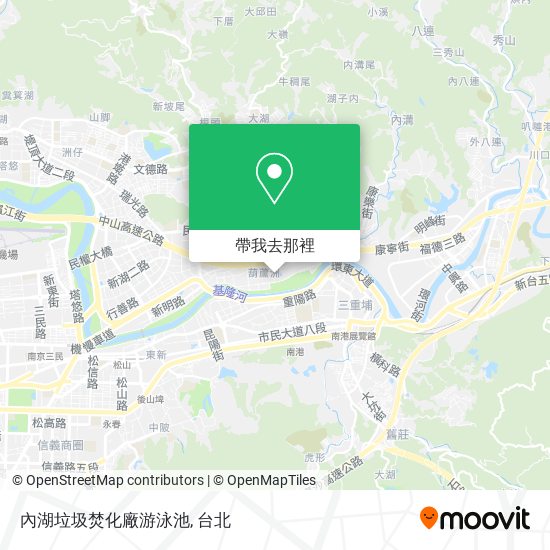 內湖垃圾焚化廠游泳池地圖