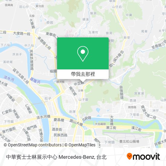中華賓士士林展示中心 Mercedes-Benz地圖