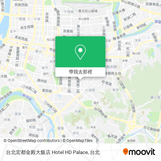台北宏都金殿大飯店 Hotel HD Palace地圖