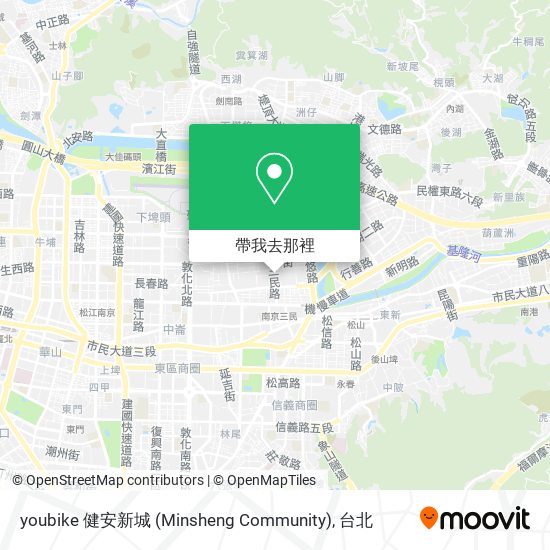 youbike 健安新城 (Minsheng Community)地圖