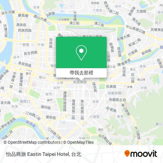 怡品商旅 Eastin Taipei Hotel地圖