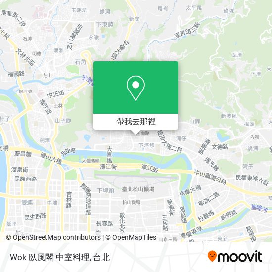 Wok 臥風閣 中室料理地圖