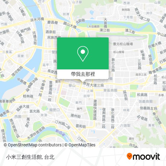 小米三創生活館地圖