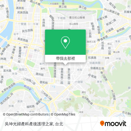 吳坤光婦產科產後護理之家地圖