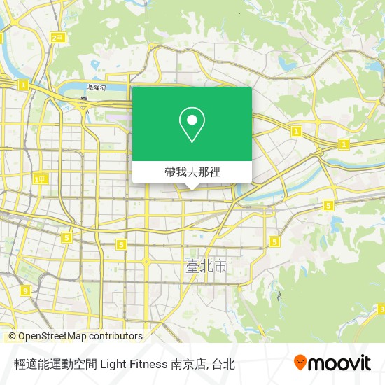 輕適能運動空間 Light Fitness 南京店地圖