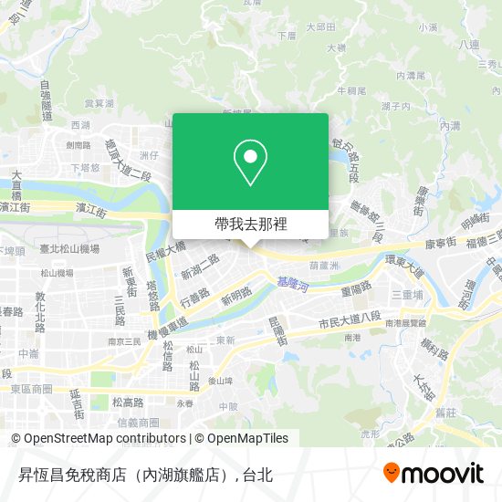 昇恆昌免稅商店（內湖旗艦店）地圖