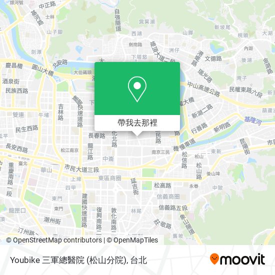 Youbike 三軍總醫院 (松山分院)地圖
