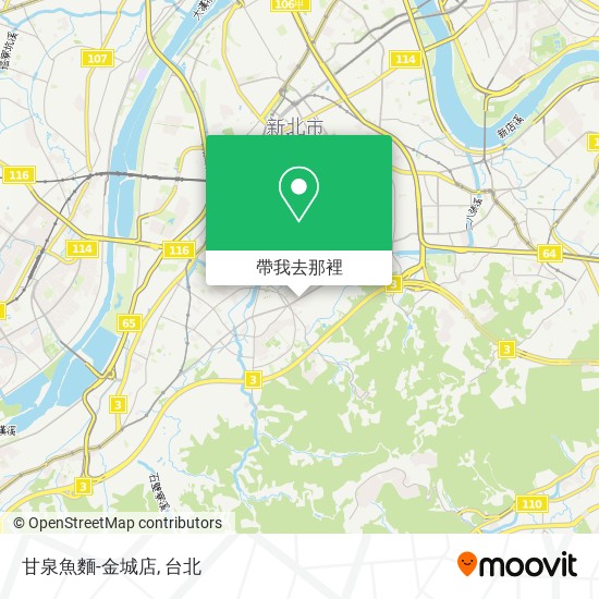 甘泉魚麵-金城店地圖
