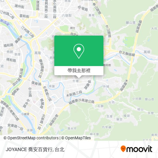 JOYANCE 喬安百貨行地圖