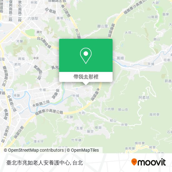 臺北市兆如老人安養護中心地圖