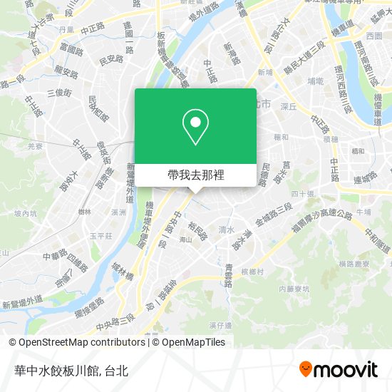華中水餃板川館地圖