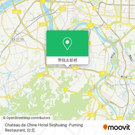Chateau de Chine Hotel Sinjhuang -Fuming Restaurant地圖