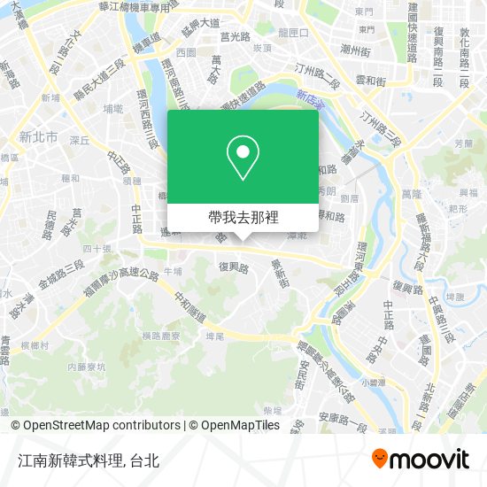 江南新韓式料理地圖