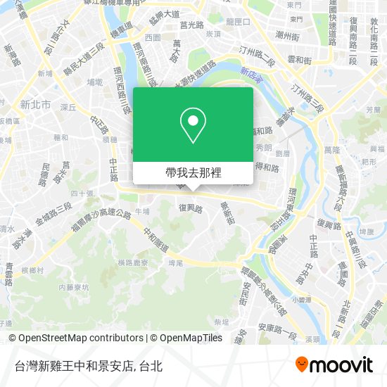 台灣新雞王中和景安店地圖