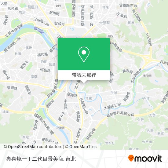 壽喜燒一丁二代目景美店地圖