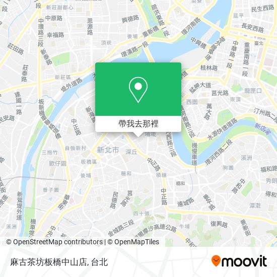 麻古茶坊板橋中山店地圖