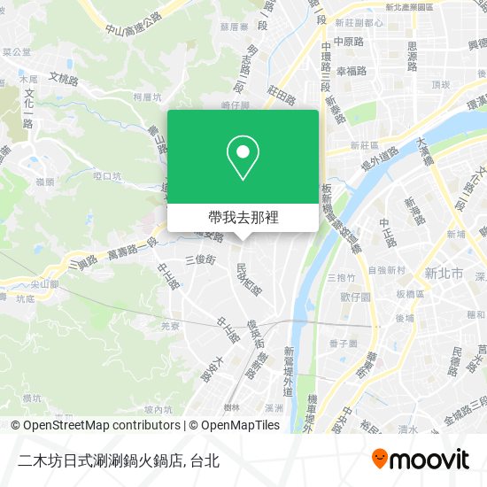 二木坊日式涮涮鍋火鍋店地圖