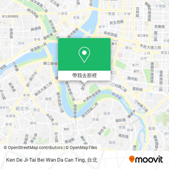 Ken De Ji-Tai Bei Wan Da Can Ting地圖