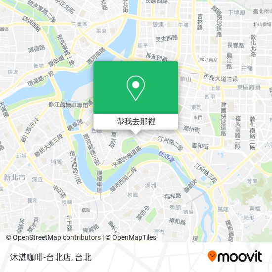 沐湛咖啡-台北店地圖