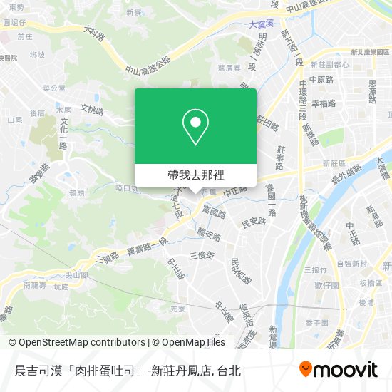 晨吉司漢「肉排蛋吐司」-新莊丹鳳店地圖