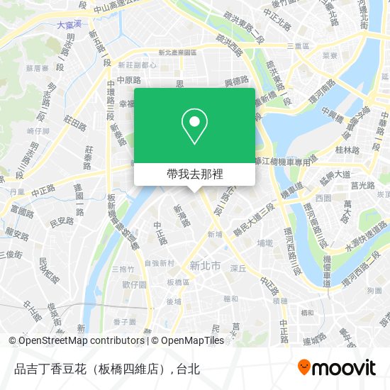 品吉丁香豆花（板橋四維店）地圖