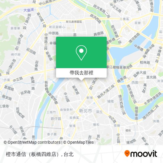 橙市通信（板橋四維店）地圖