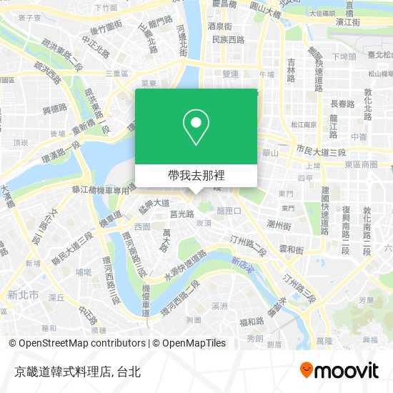 京畿道韓式料理店地圖