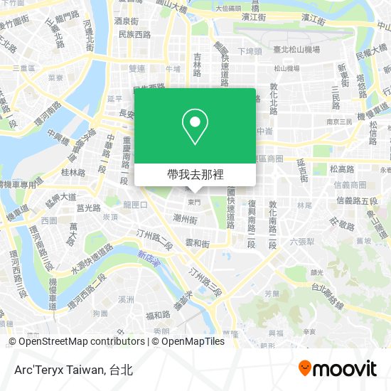Arc'Teryx Taiwan地圖