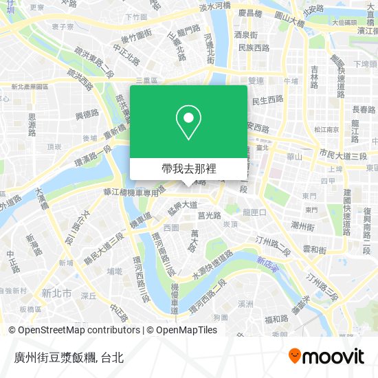 廣州街豆漿飯糰地圖
