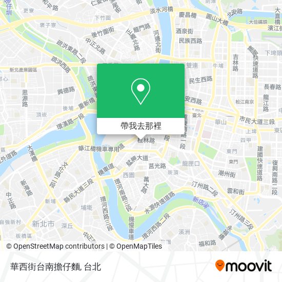 華西街台南擔仔麵地圖