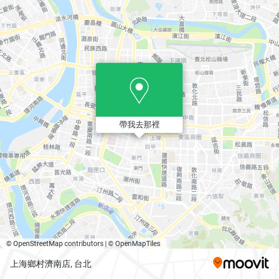 上海鄉村濟南店地圖