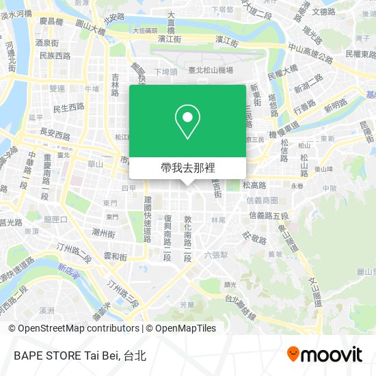 BAPE STORE Tai Bei地圖