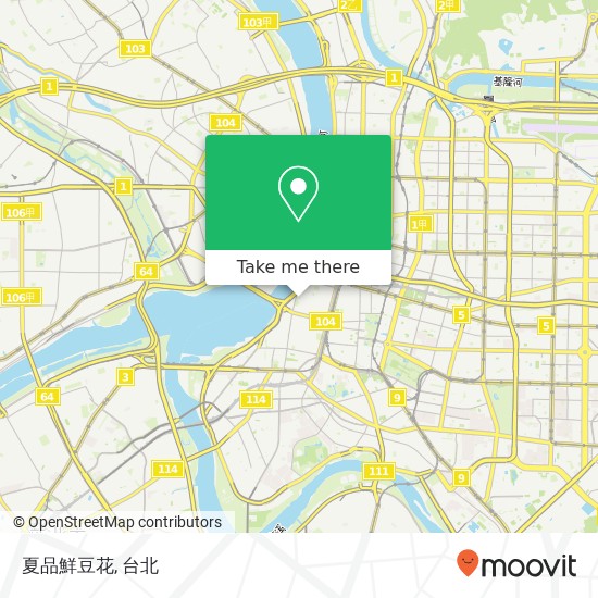 夏品鮮豆花, 臺北市萬華區武昌街二段地圖