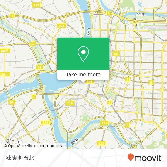 辣滷哇, 臺北市萬華區昆明街137號地圖