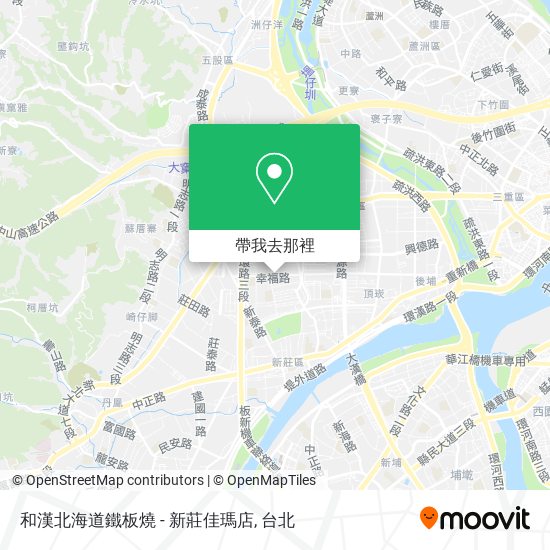 和漢北海道鐵板燒 - 新莊佳瑪店地圖