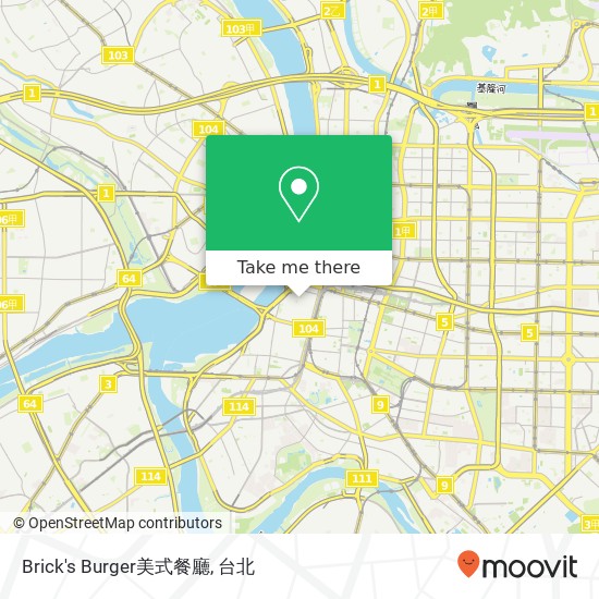 Brick's Burger美式餐廳, 臺北市萬華區漢口街二段53巷17號地圖