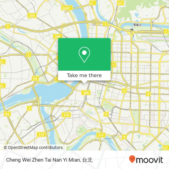 Cheng Wei Zhen Tai Nan Yi Mian, 臺北市萬華區西寧南路63號地圖