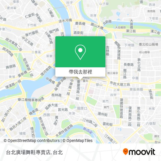 台北廣場舞鞋專賣店地圖