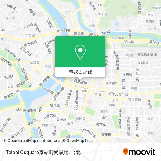 Taipei Qsquare京站時尚廣場地圖