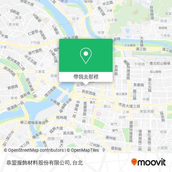 恭盟服飾材料股份有限公司地圖