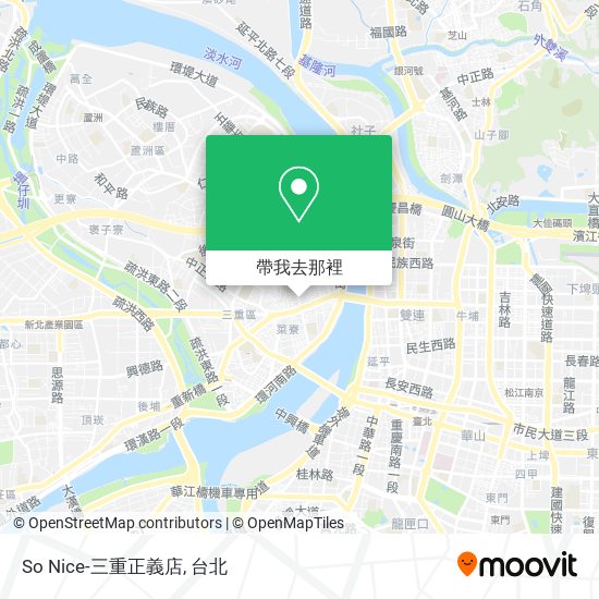So Nice-三重正義店地圖