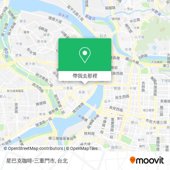 星巴克咖啡-三重門市地圖