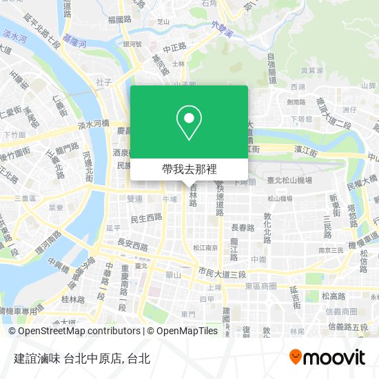 建誼滷味 台北中原店地圖